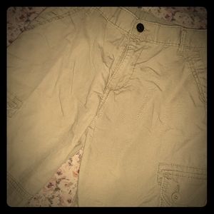 Boys khaki cargo shorts